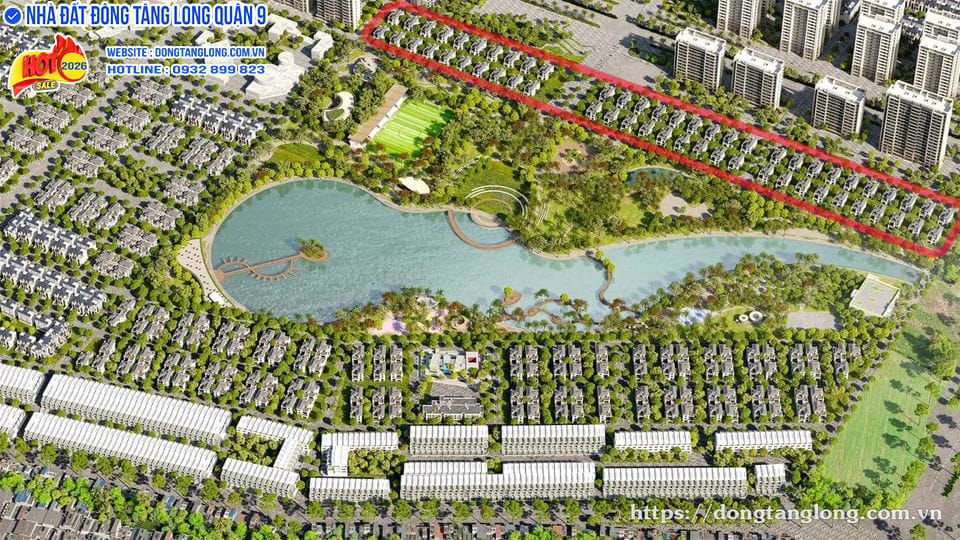 Khu vực triển khai biệt thự Ba Son Đông Tăng Long