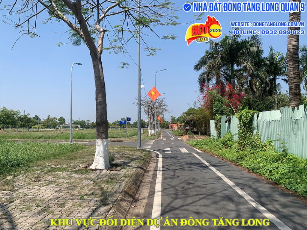 Khu vực đối diện dự án Đông Tăng Long