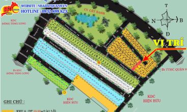 Bản đồ khu dân cư Vạn Xuân Đường 8 Đông Tăng Long