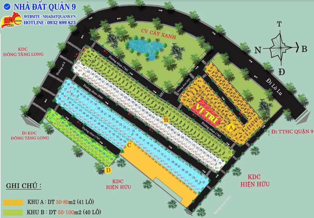 Vị trí đất nền sổ đỏ khu dân cư Vạn Xuân