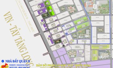 Bản đồ phân lô khu nhà ở thấp tầng số 8 HUD