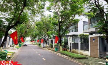 Đường nội khu biệt thự Đông Tăng Long