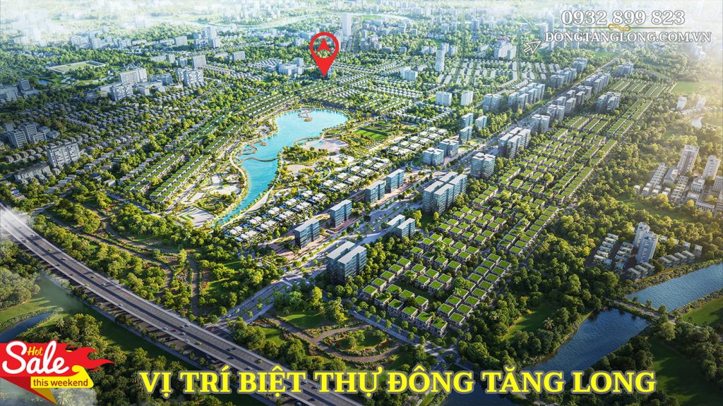 Vị trí biệt thự Đông Tăng Long