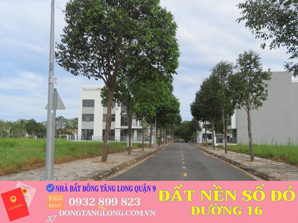 Đất nền sổ đỏ đường 16 Đông Tăng Long